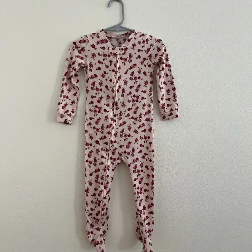 Betsey Johnson Floral Footie Pajama Size 24 Months